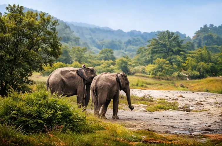 Jim Corbett Dhikala safari booking counter and jeep entry