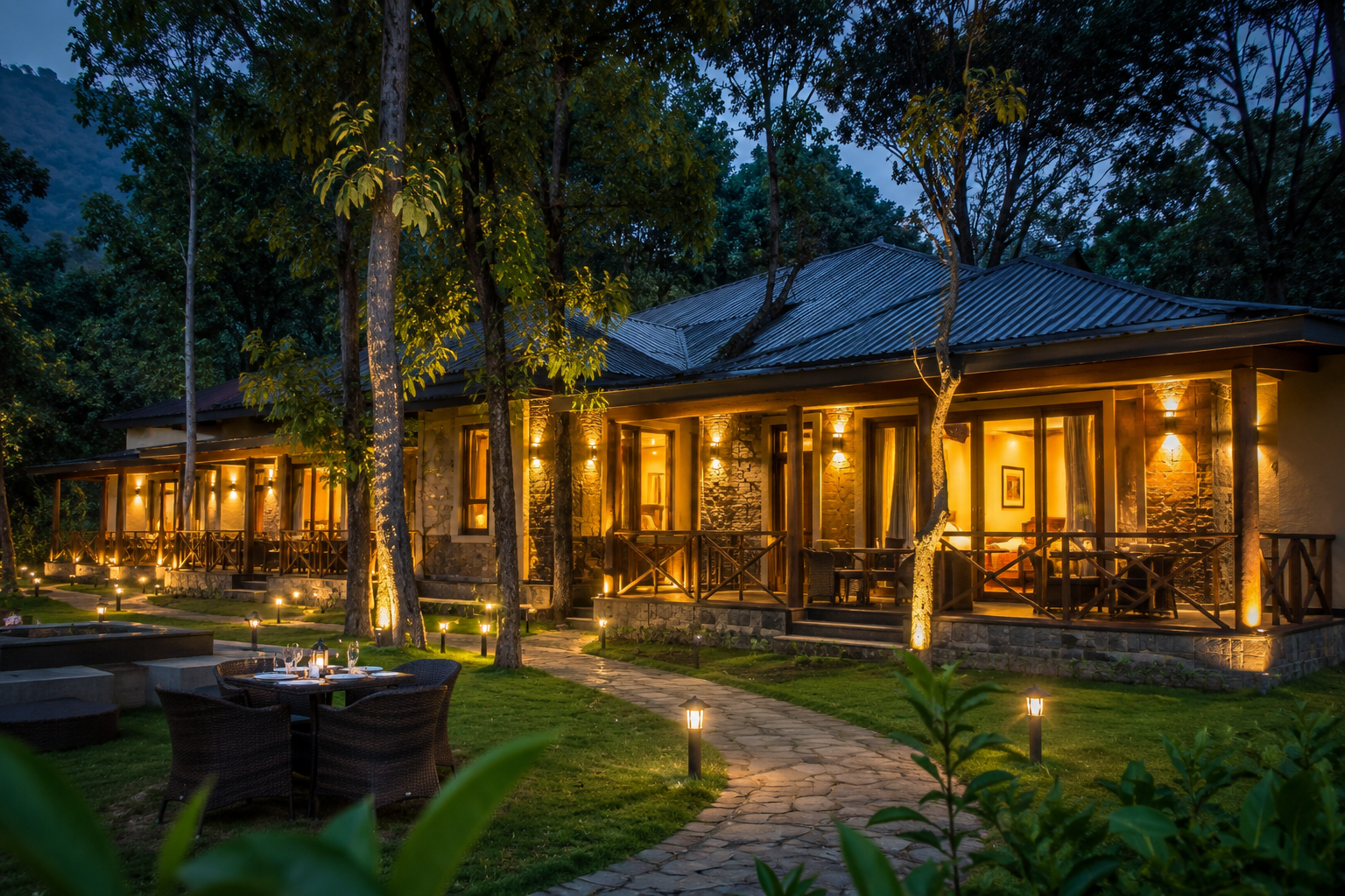 Luxury Forest Resort Stay Near Jim Corbett National Park Aamdanda Gate