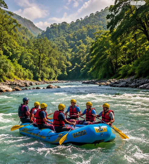 River Rafting in Kosi River Jim Corbett